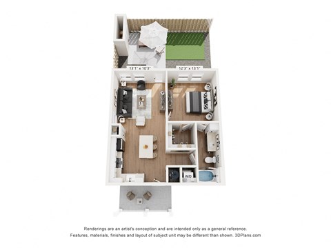 a floor plan of a house with a bedroom and a living room